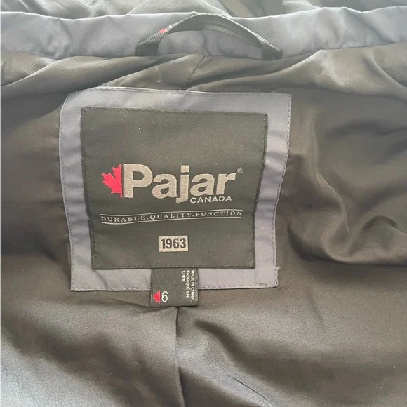 Navy Blue Pajar Canada Winter Parka with Fur Hood - Picture 3 of 7